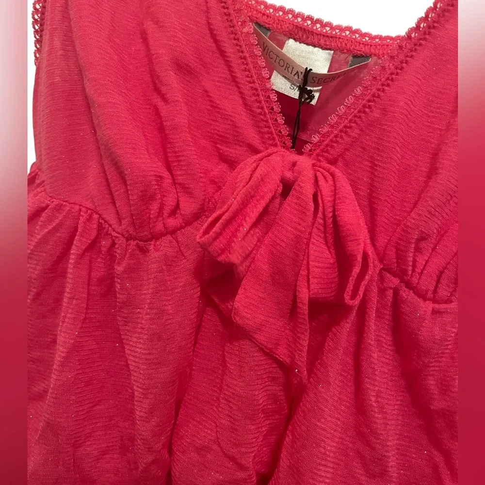 Victoria’s Secret Y2K Pink Layered Ruffle babydoll Sleep or dress Tank small